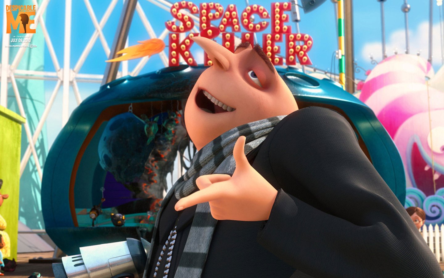 Pacifier Thief Movie Wallpaper - Gru Despicable Me - HD Wallpaper 