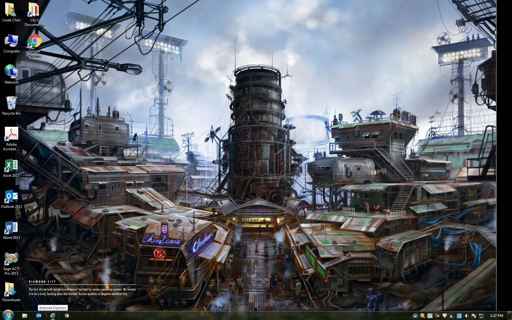 Fallout 4 Diamond City Concept Art - HD Wallpaper 