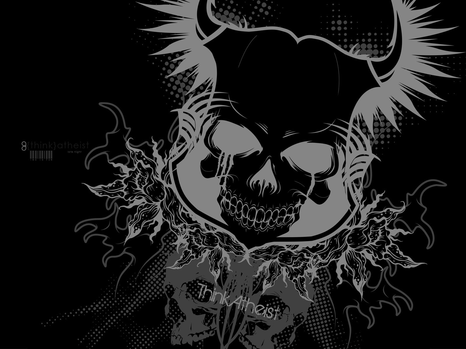 Anti Religious Wallpaper - Skull Wallpaper Hd - HD Wallpaper 