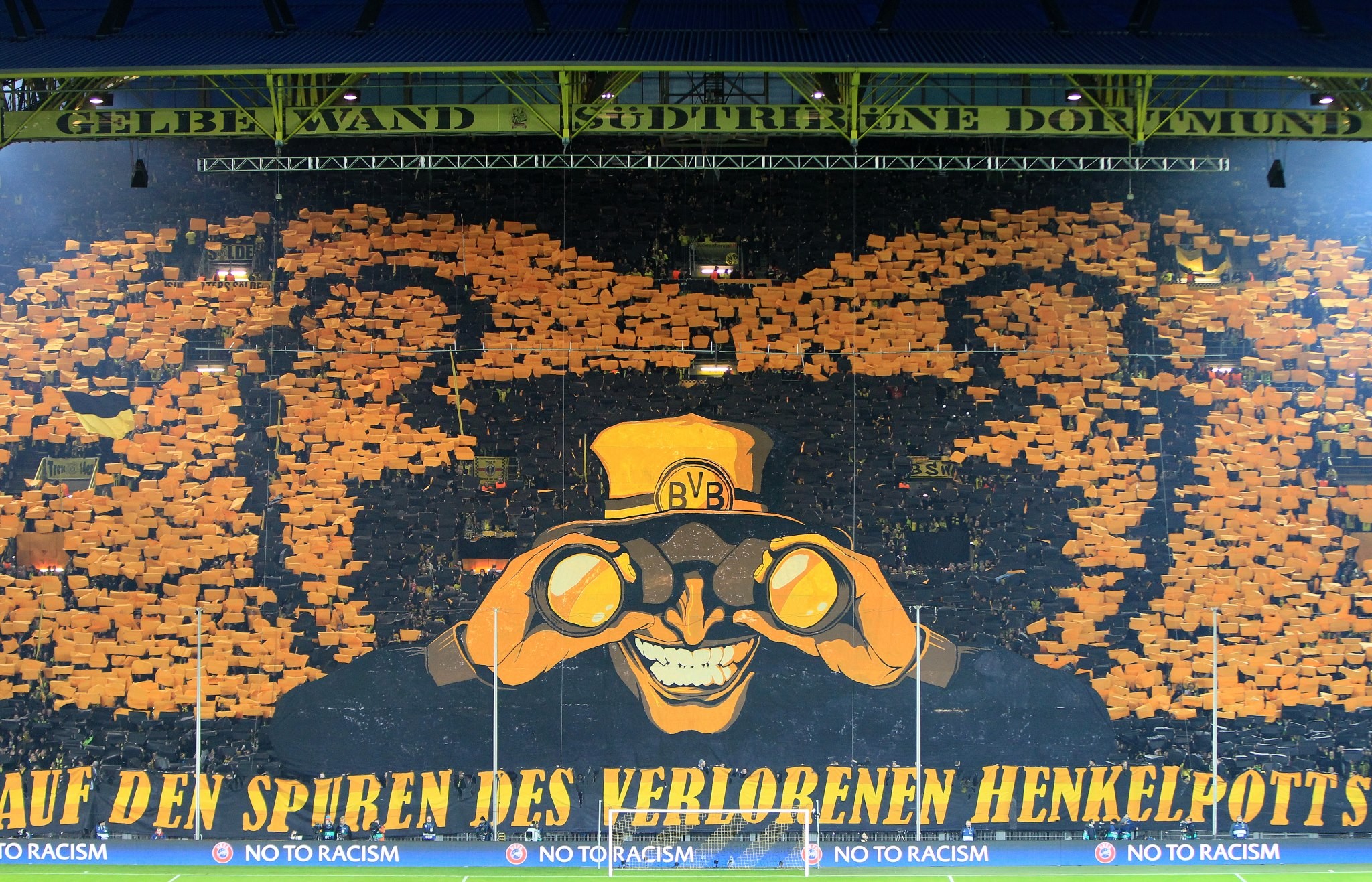Borussia Dortmund Yellow Wall - HD Wallpaper 
