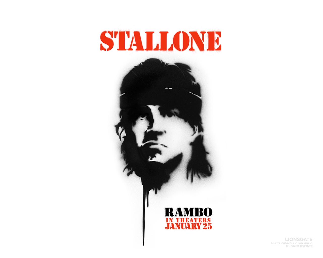 John Rambo Black And White - HD Wallpaper 