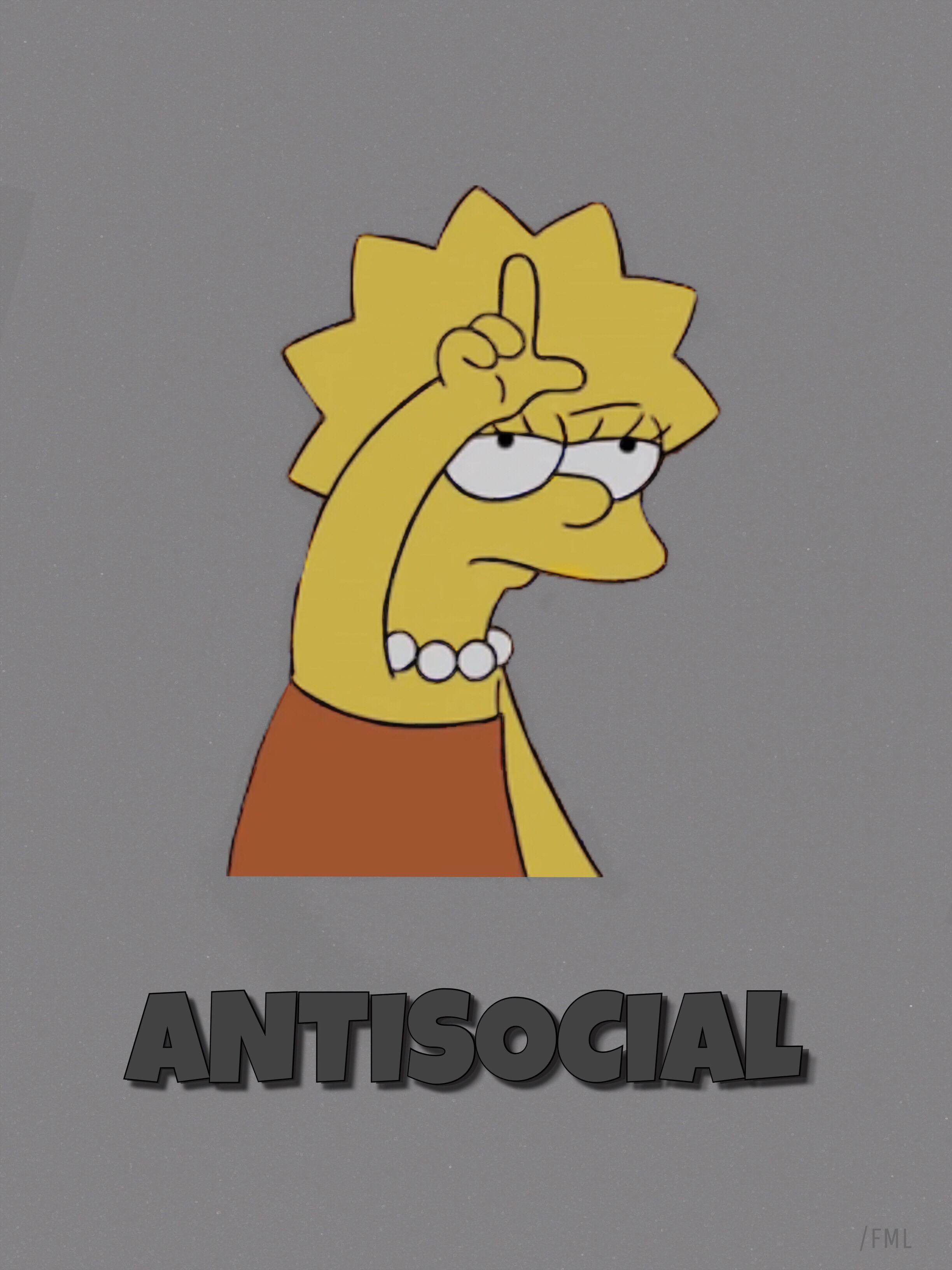 #antisocial #loser #lisa #simpson #outcast #outsider - Aesthetic Wallpapers Lisa Simpson - HD Wallpaper 