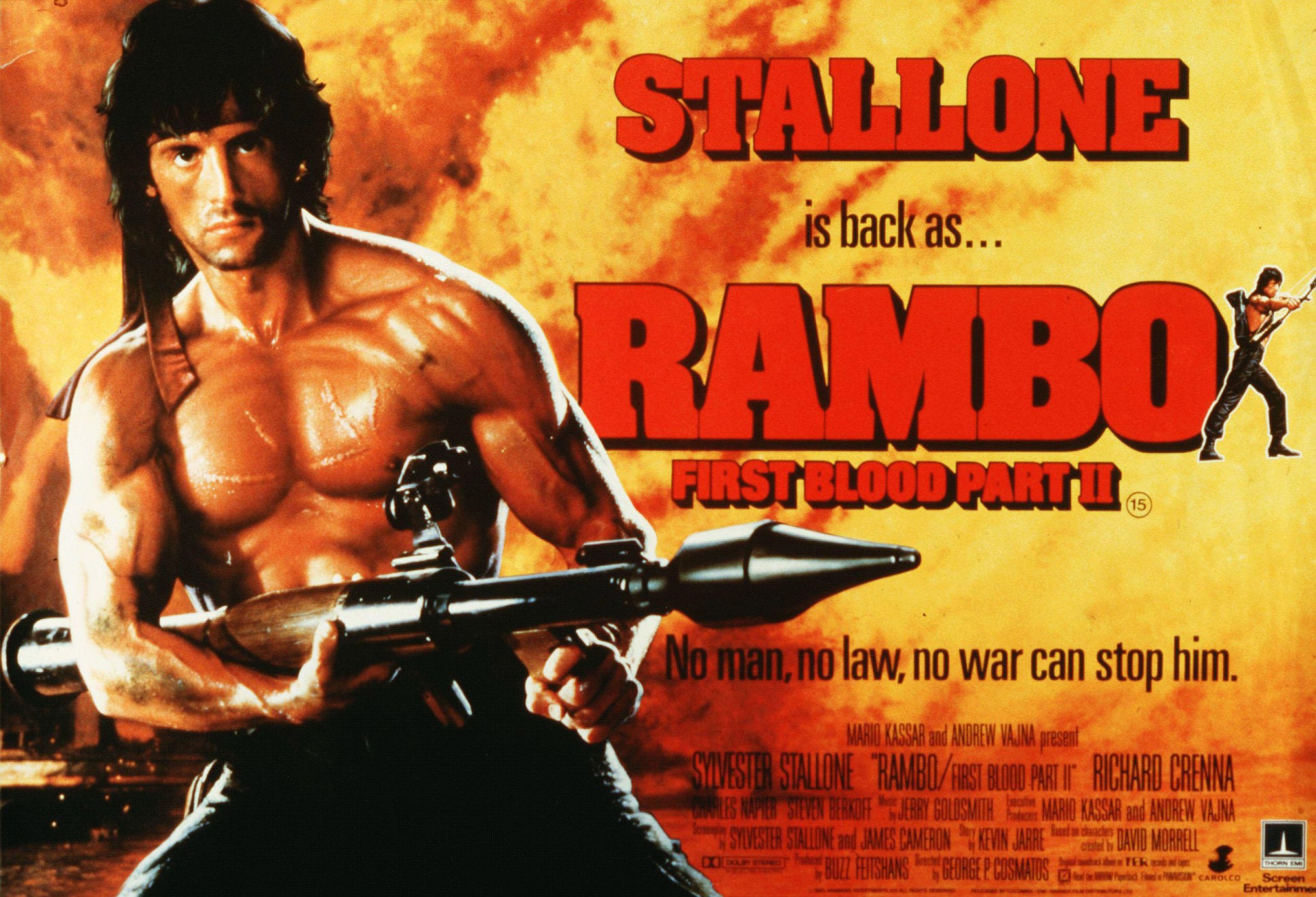 Rambo First Blood Part 2 - HD Wallpaper 