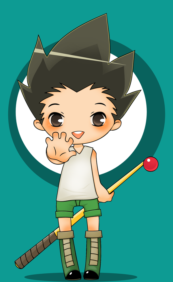 Gon - Hunter X Hunter Chibi - HD Wallpaper 