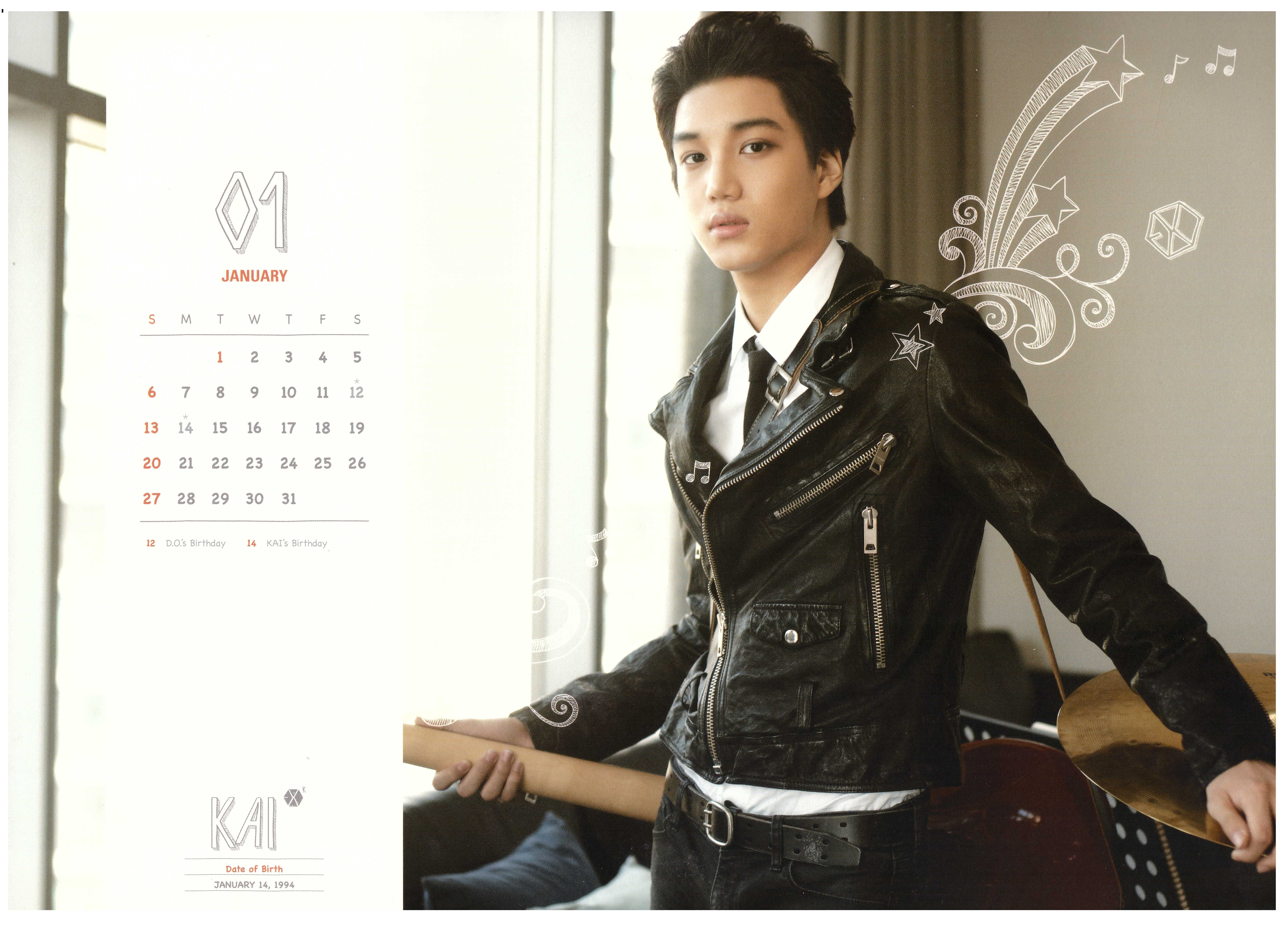 Exo Kai Leather Jacket - HD Wallpaper 