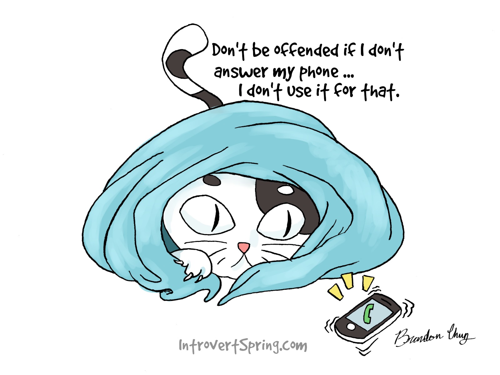 Hate Phone Calls Introvert - Answering Phone Calls Anxiety - HD Wallpaper 