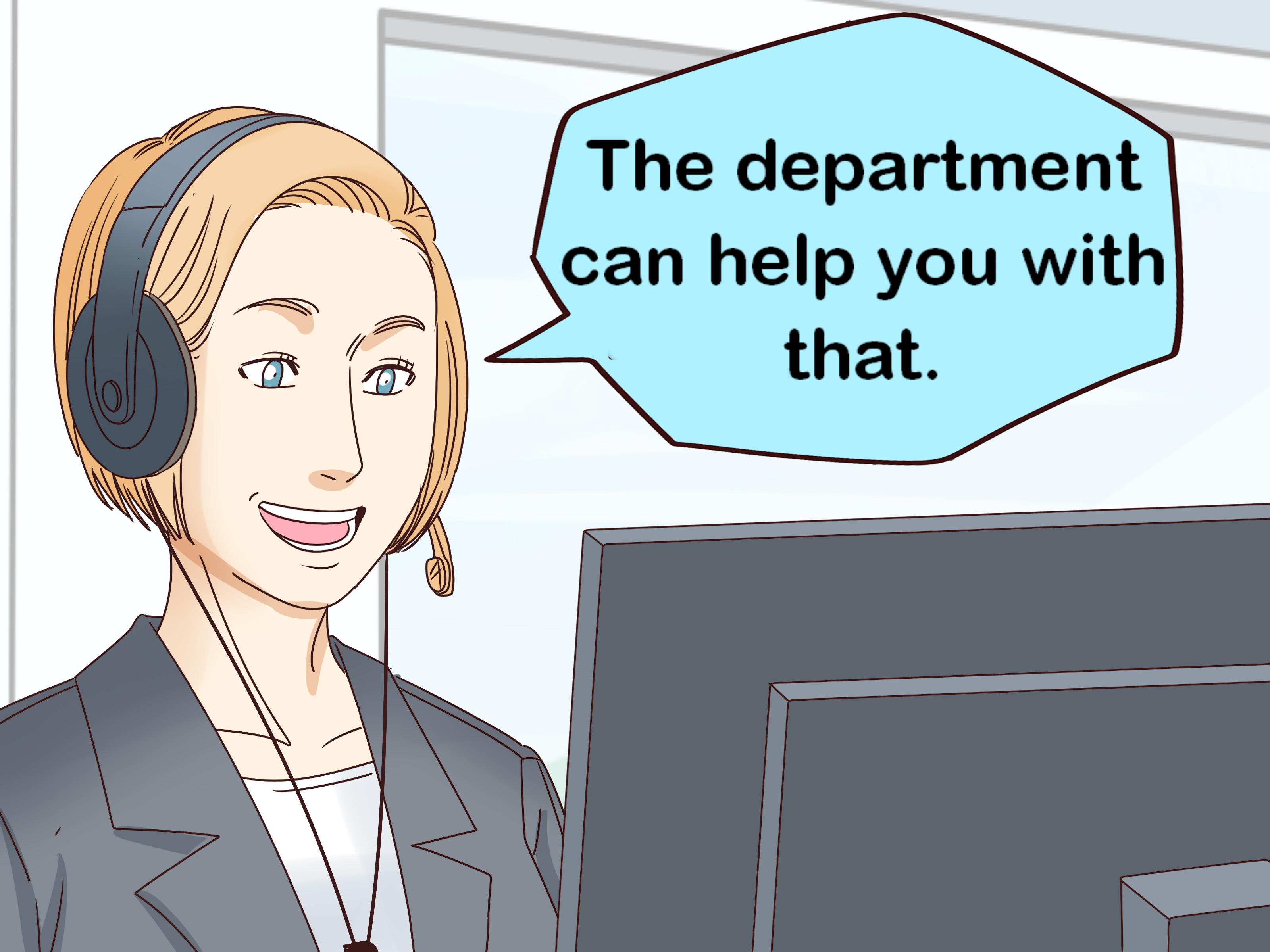 Image Titled Be A Call Center Agent Step - Awesome Call Center Cartoon - HD Wallpaper 