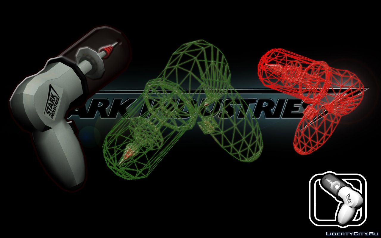 Stark Industries Nova Gun For Gta San Andreas - Graphic Design - HD Wallpaper 