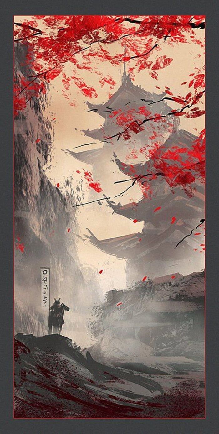 Japanese Art Samurai - HD Wallpaper 