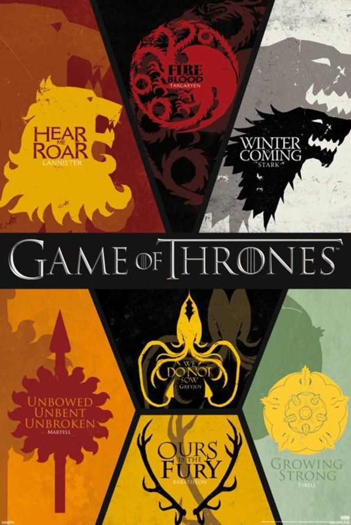 Game Of Thrones Families Poster - HD Wallpaper 