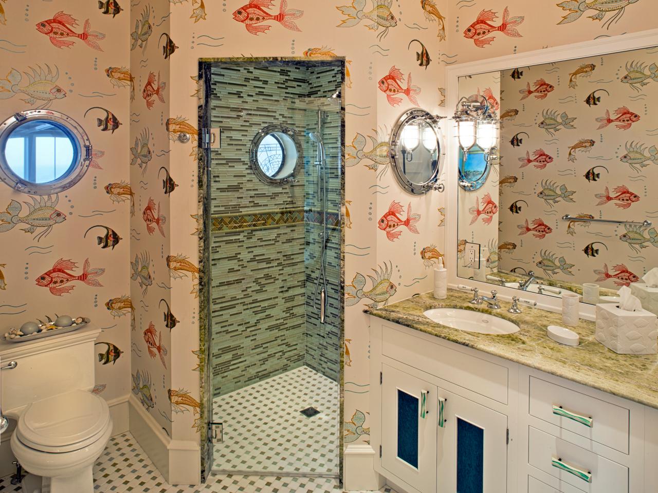 Remarkable Ocean Bathroom - Fish Bathrooms Ideas - HD Wallpaper 