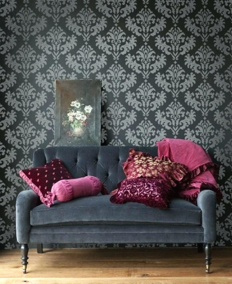 Living Room Grey Design - HD Wallpaper 