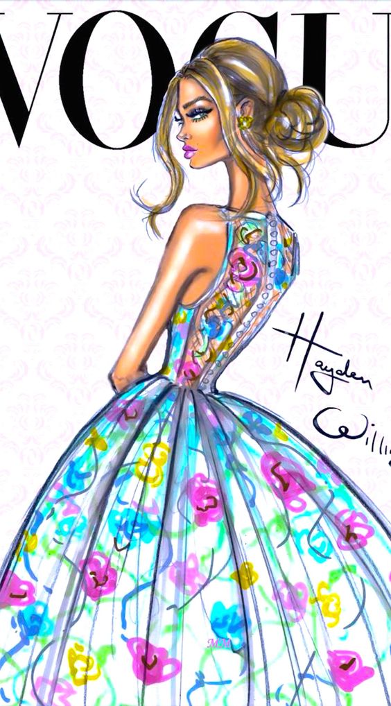 Fashion Wallpaper Moda Estilo Celular - Dress Vogue Drawings - HD Wallpaper 