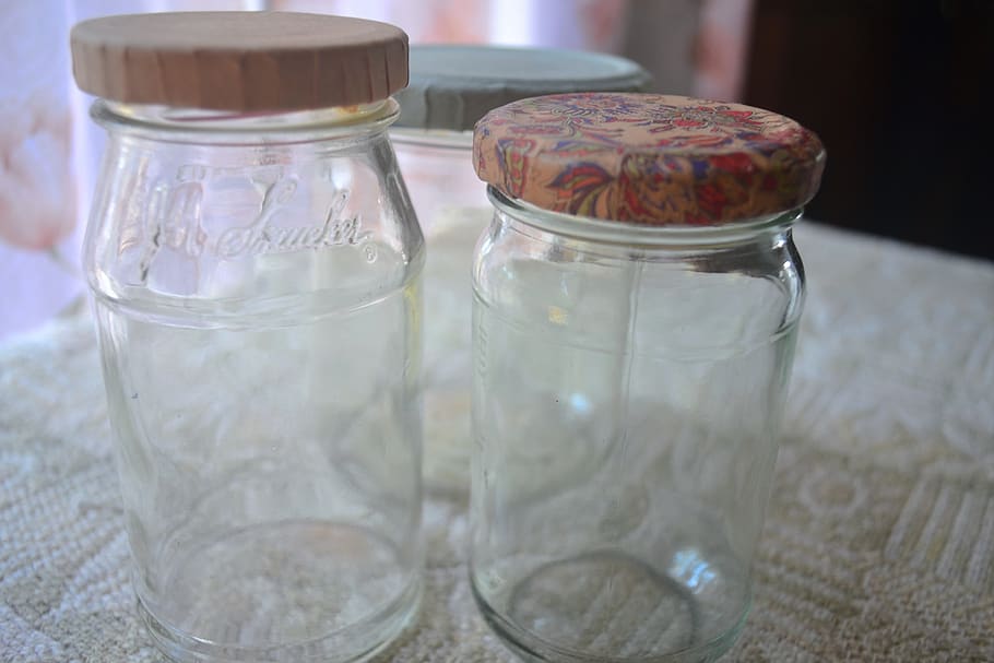 Crafts, Lids, Decoupage, Upcycle, Recycle, Jars, Glass - Glass Bottle - HD Wallpaper 