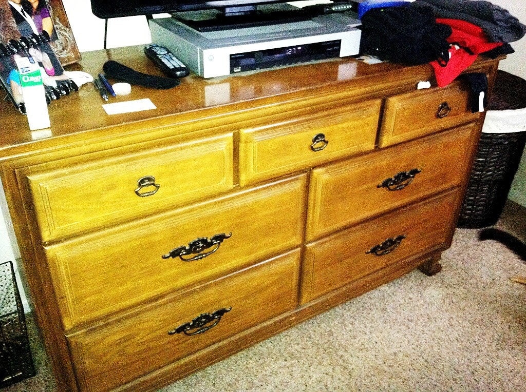 Paintable Wallpaper Dresser Makeover Drawer 1024x764 Wallpaper