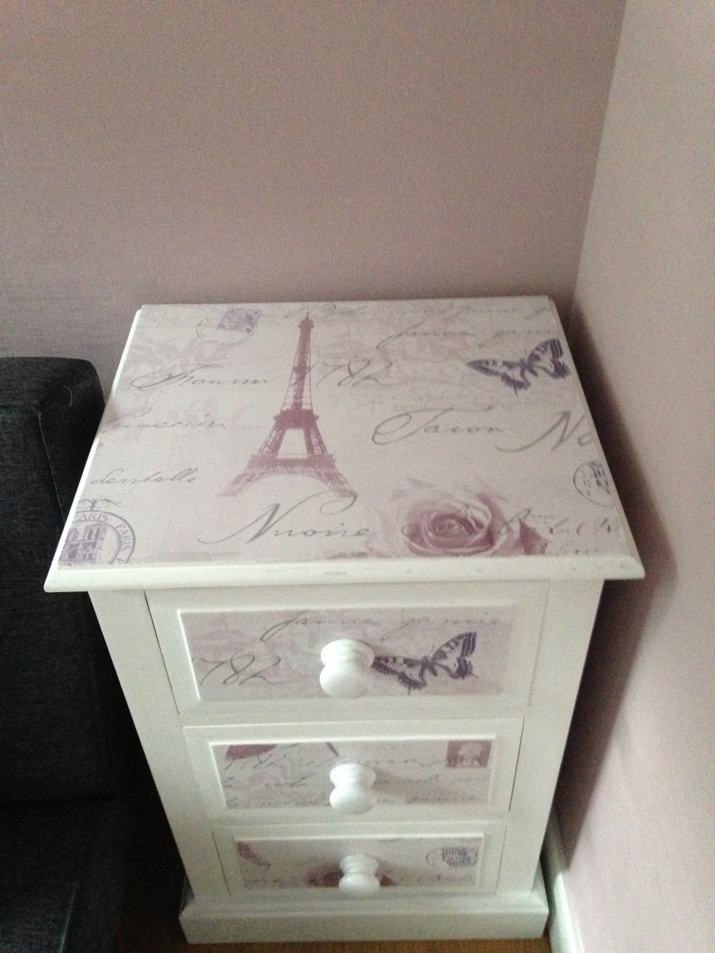 Decoupage Paris Wallpaper - Drawer - HD Wallpaper 