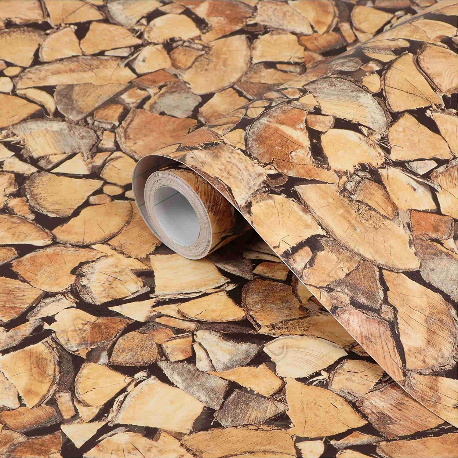 Cvanu® Self Adhesive Wood Grain Wallpaper Waterproof - Cobblestone - HD Wallpaper 