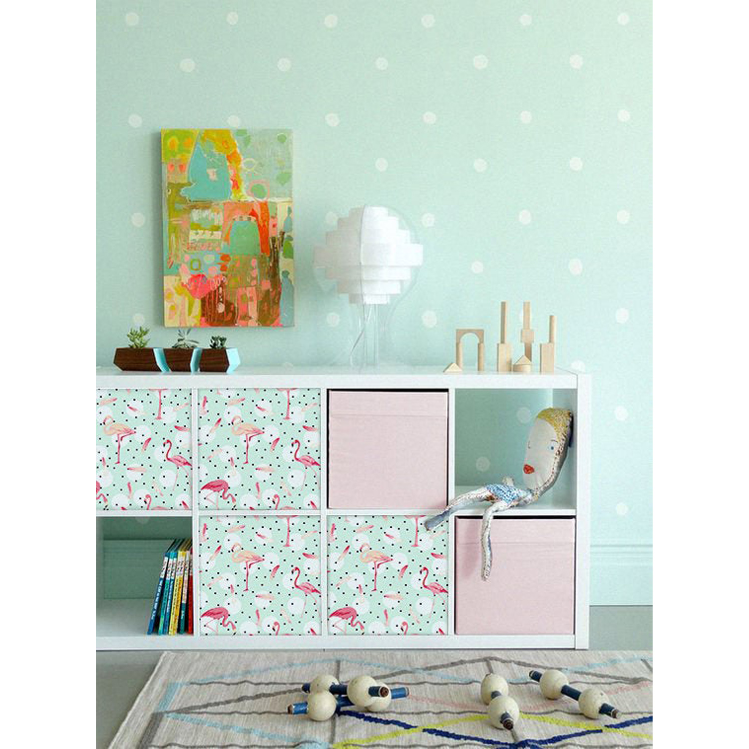 Chambre Bébé Fille Rose Menthe - HD Wallpaper 