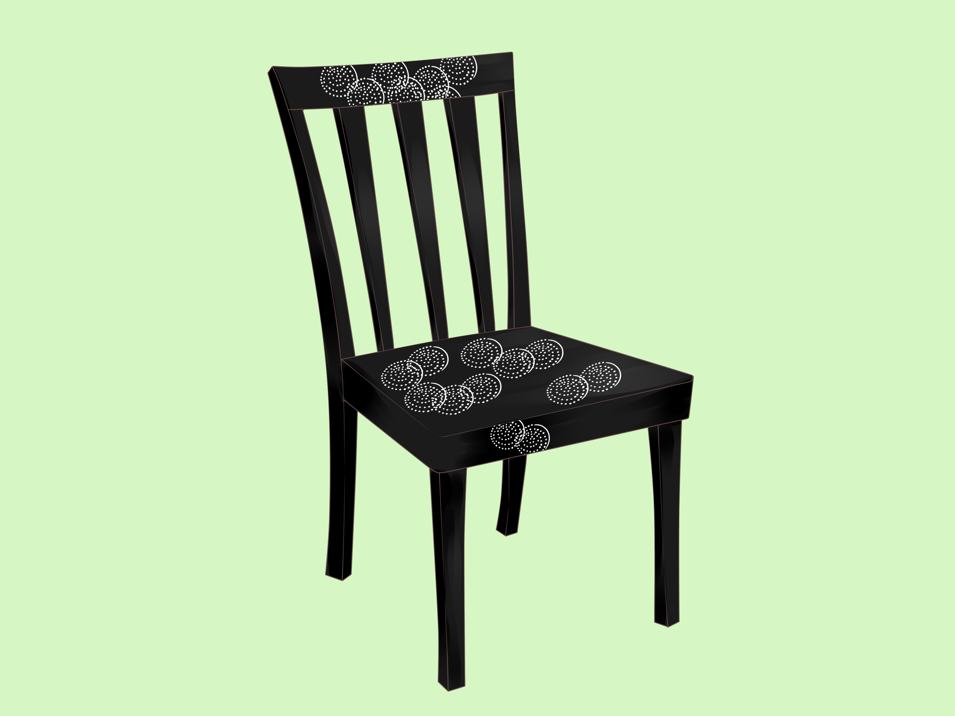 Image Titled Decoupage A Chair Step - Chair - HD Wallpaper 