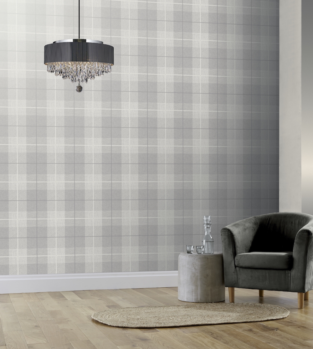 294901 Tartan Wallpaper - Living Room Wallpaper Grey - HD Wallpaper 