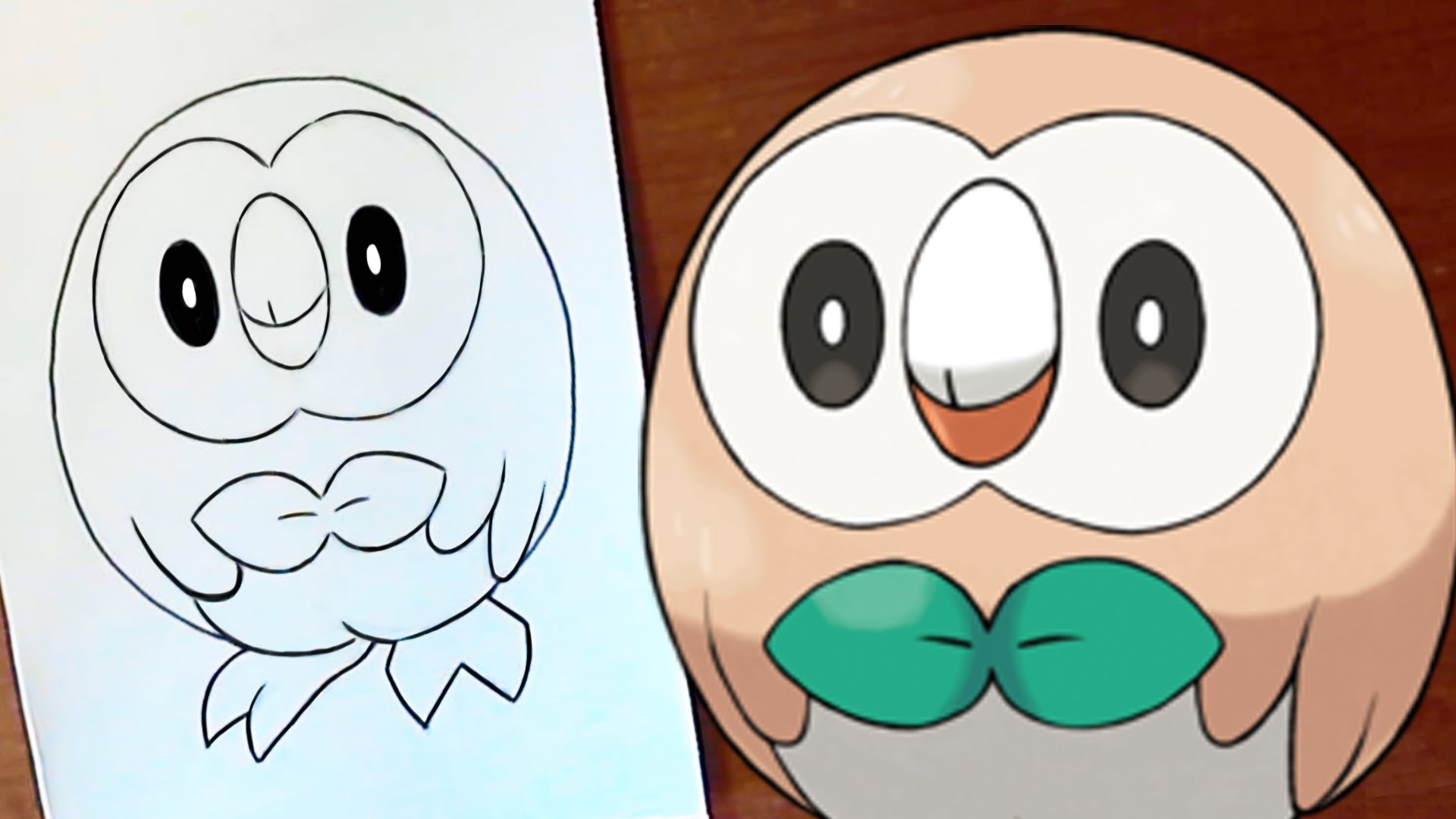 How To Draw Rowlet Starter Pokemon For Pokemon Sunmoon - Easiest Pokemon Starters To Draw - HD Wallpaper 