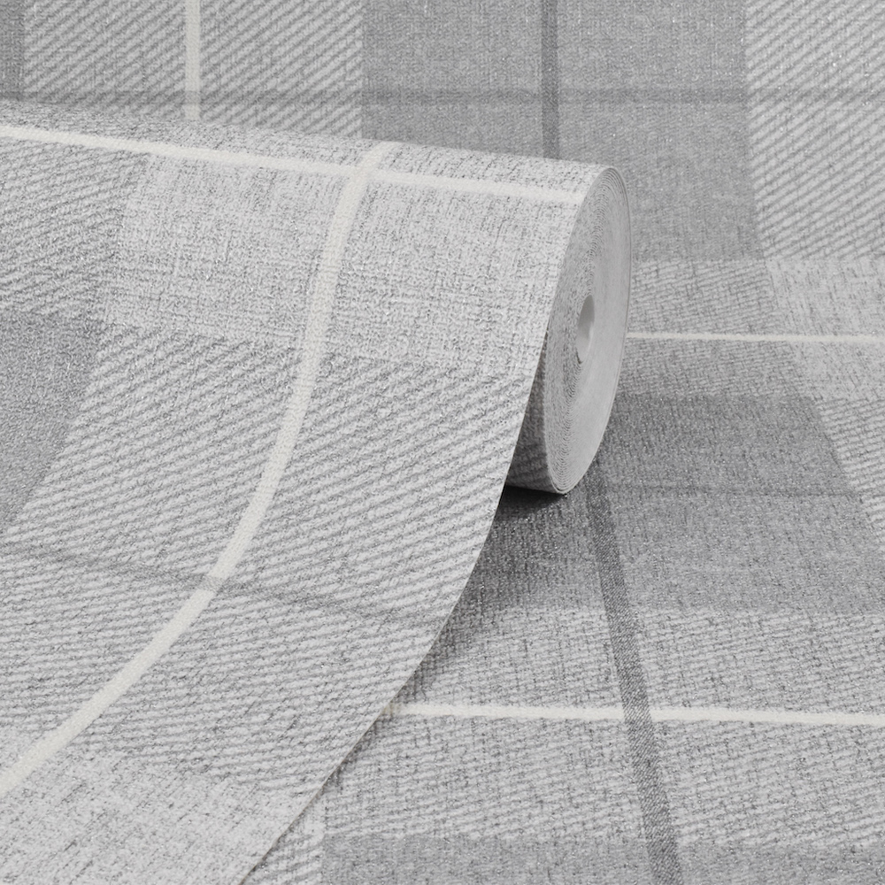 Arthouse Country Tartan Grey Wallpaper - Thread - HD Wallpaper 