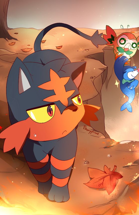 Pokémon Sun And Moon Pokémon Go Pokémon Art Academy - Alola Pokemon Litten - HD Wallpaper 