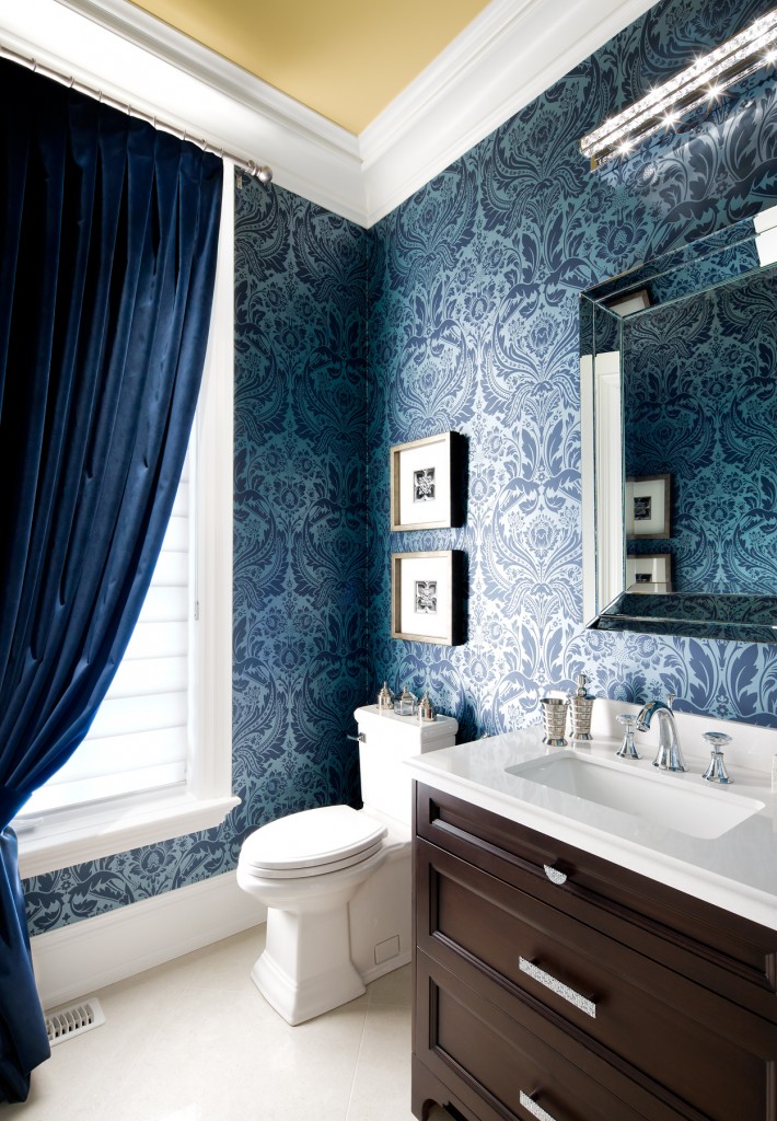 Dark Blue Wallpaper Powder Room 710x1024 Wallpaper teahub.io
