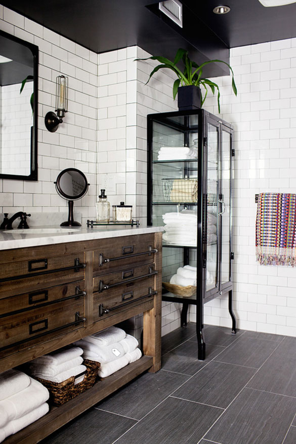 11 Bathroom Trends For - Industrial Bathroom Tile Ideas - HD Wallpaper 