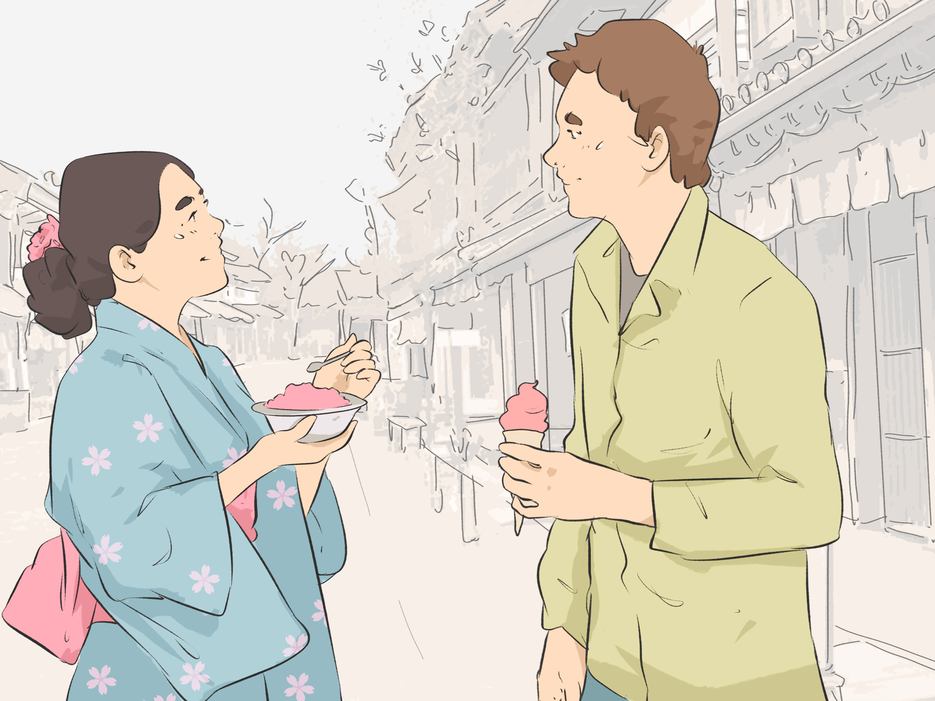 Image Titled Say Happy Birthday In Japanese Step - Older Japanese Man Drawing - HD Wallpaper 