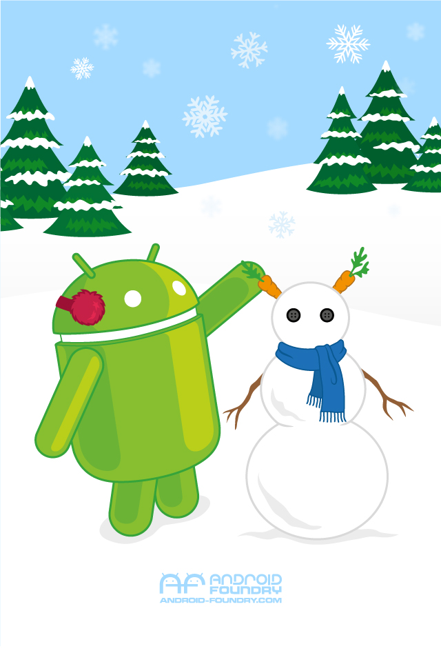 Android Winter - HD Wallpaper 