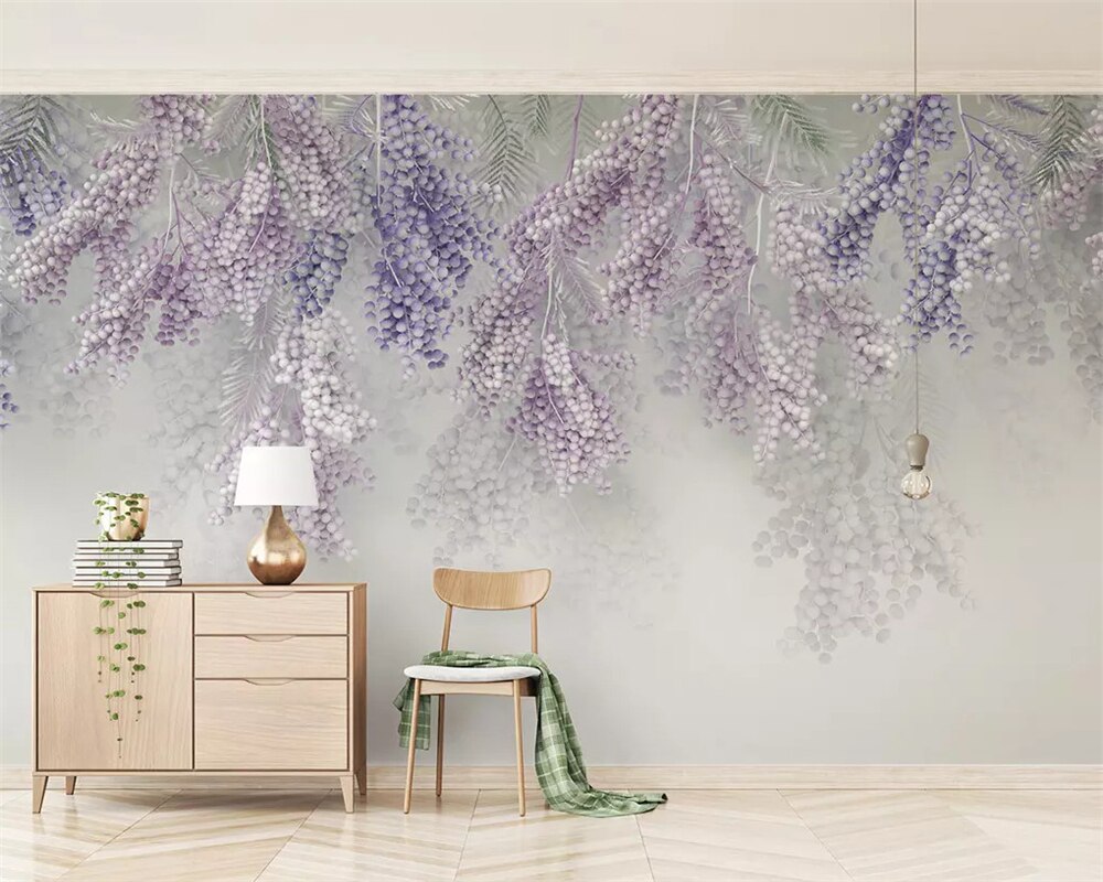 Carta Da Parati Fiori Glicine - HD Wallpaper 