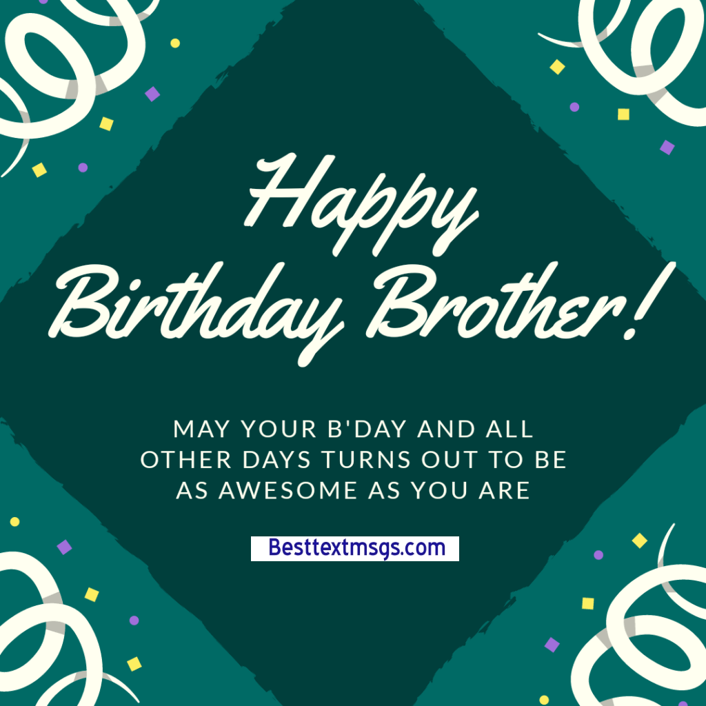 Birthday Wishes For Brother Quotes Images Message - Poster - HD Wallpaper 