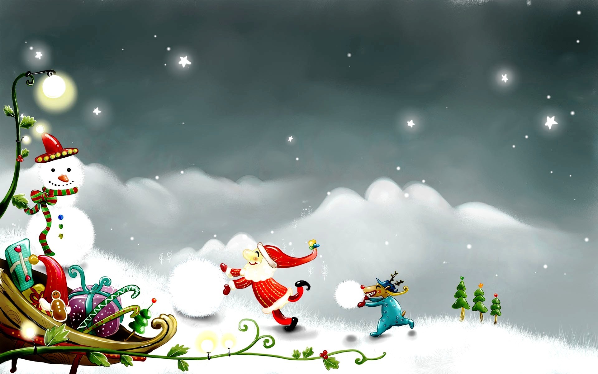 High Resolution Christmas Background - 1920x1200 Wallpaper 