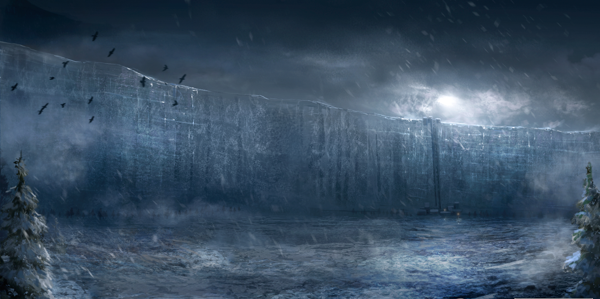 Wall Game Of Thrones White Walkers - HD Wallpaper 