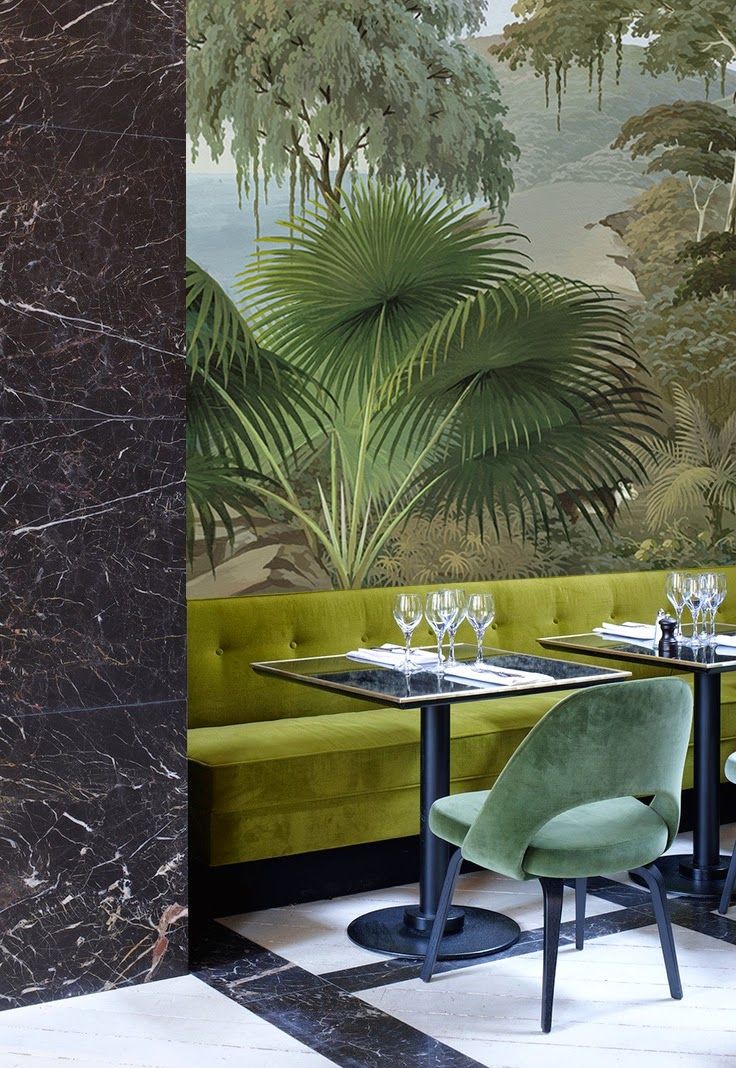 Restaurant Wallpaper Jungle - HD Wallpaper 