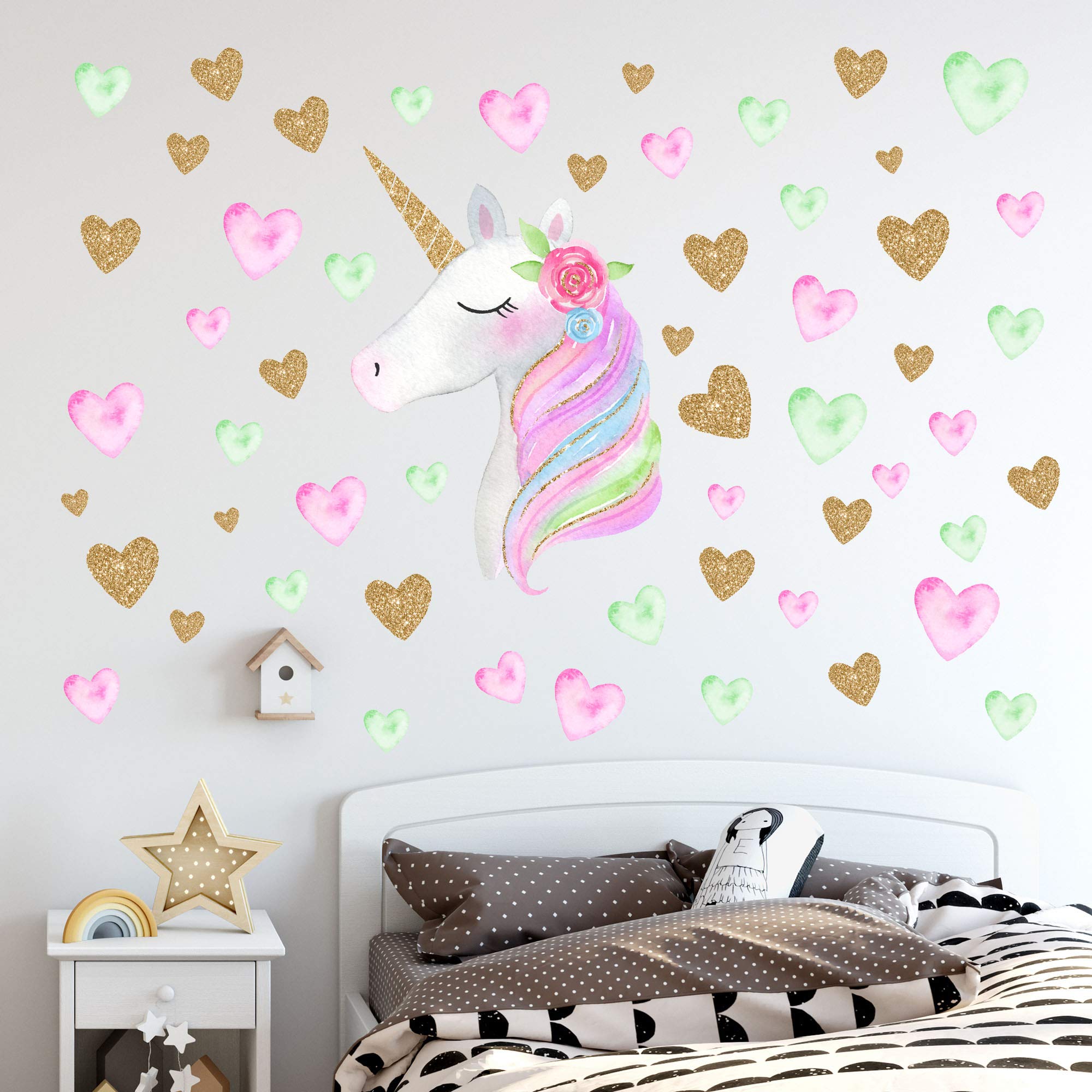 Unicorn Home Decor - Sleeping Room Wall Sticker - HD Wallpaper 
