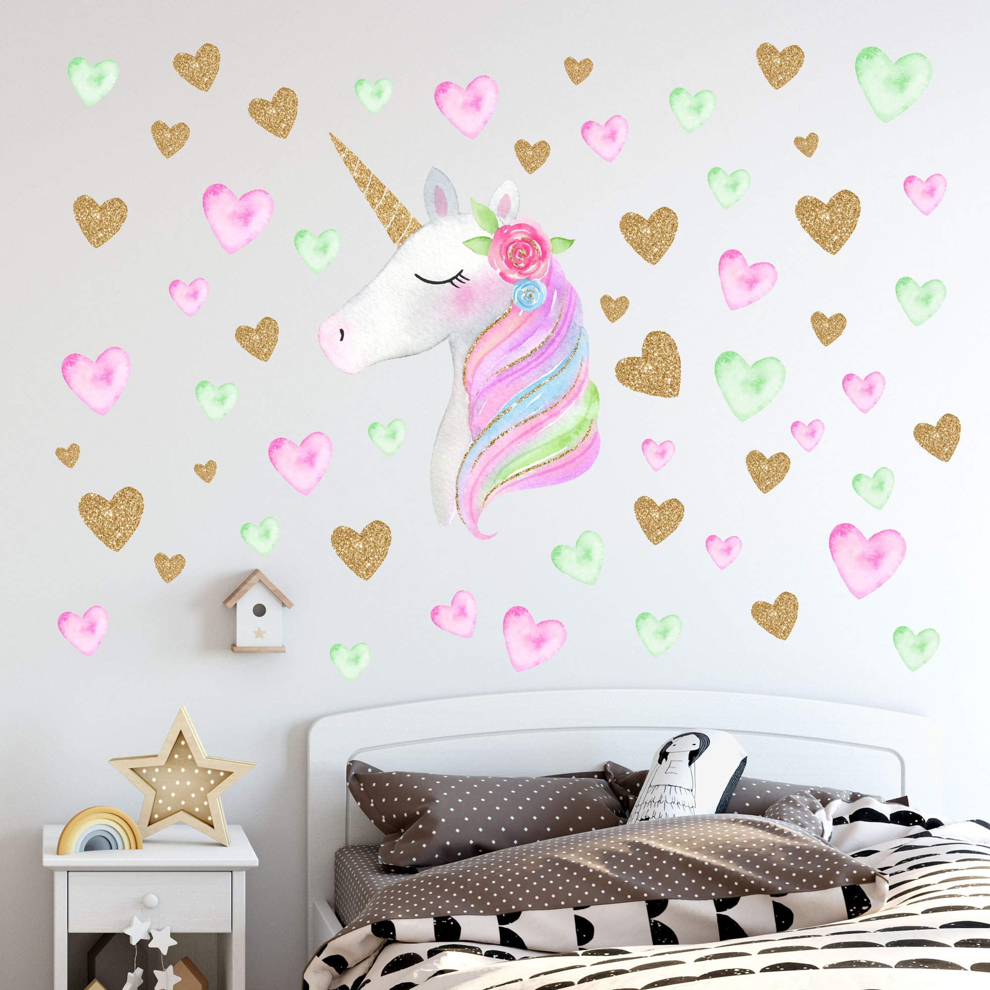 Unicorn Home Decor Sleeping Room Wall Sticker 2000x2000 Wallpaper