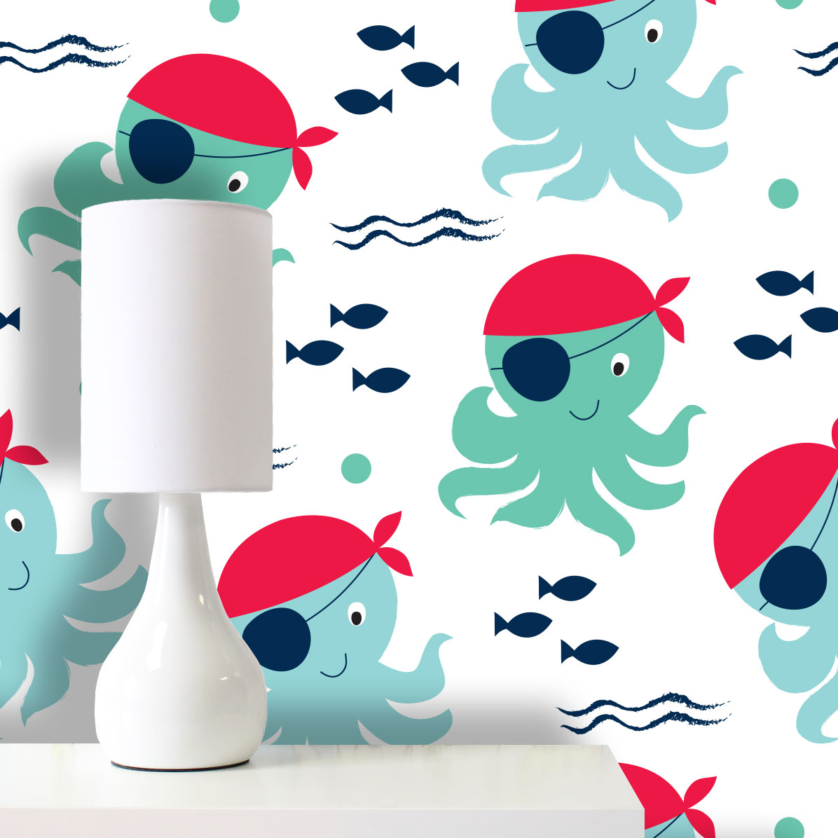 Pirate Octopus Wallpaper - Diaper - HD Wallpaper 
