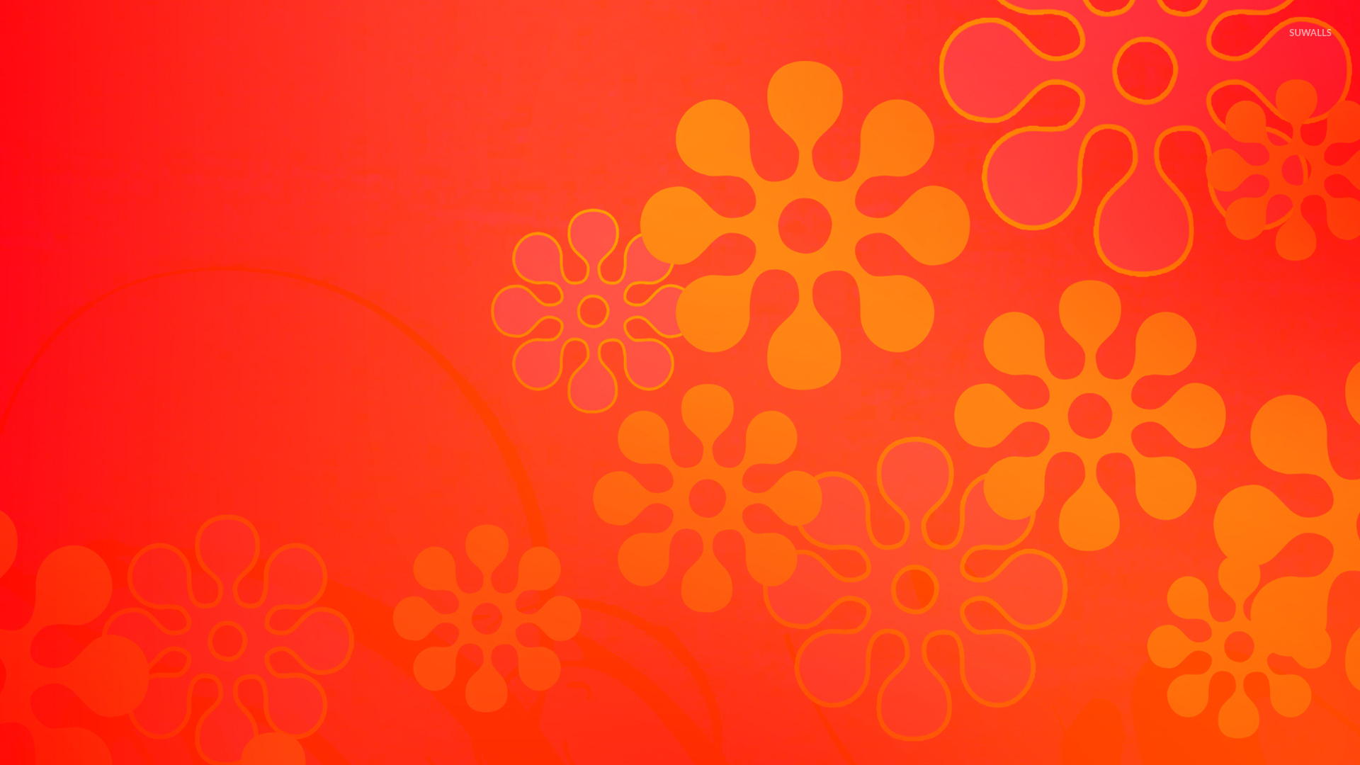 Orange Flowers - HD Wallpaper 