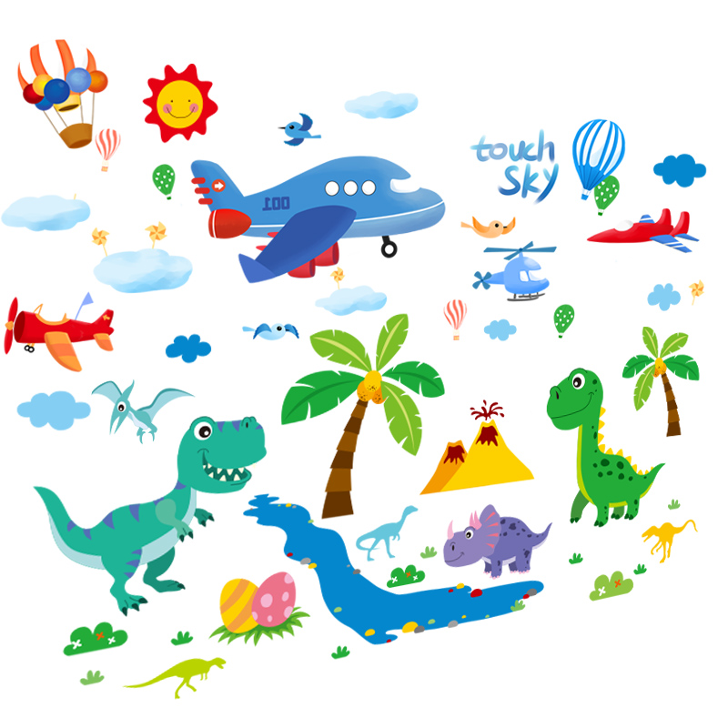 Murales De Dinosaurios Para Cuartos Infantiles - HD Wallpaper 