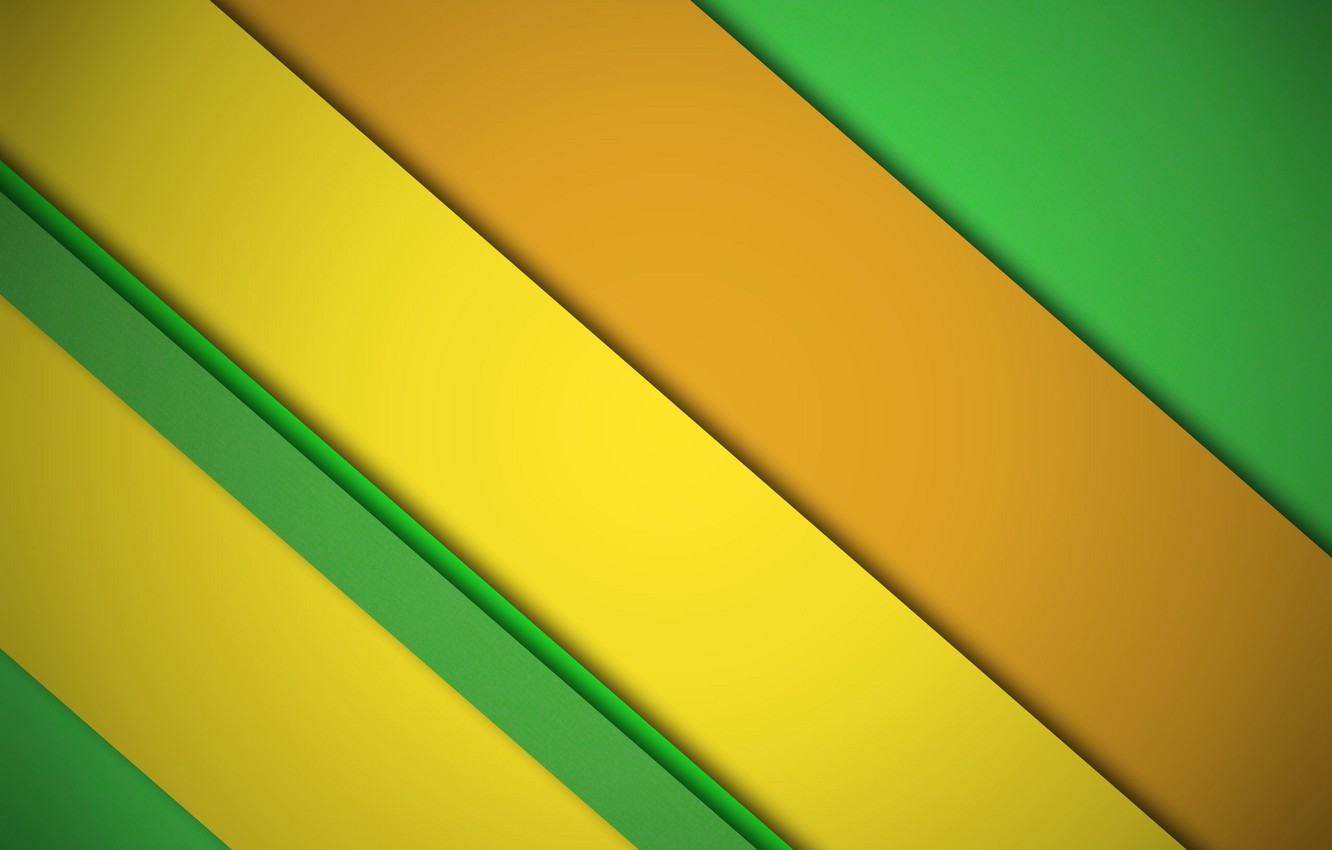 Photo Wallpaper Orange, Yellow, Green, Design, Lines - Yellow Green