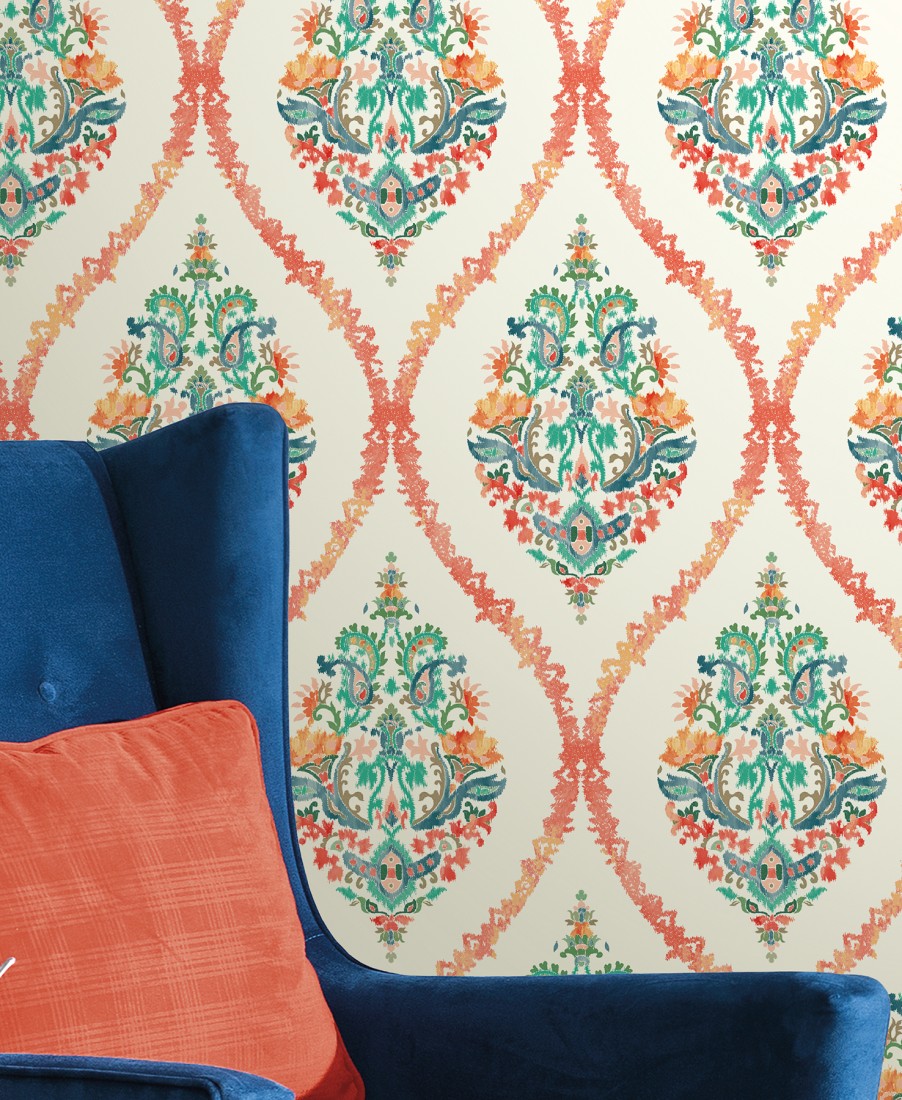 Waverly Garden Party Damask - HD Wallpaper 