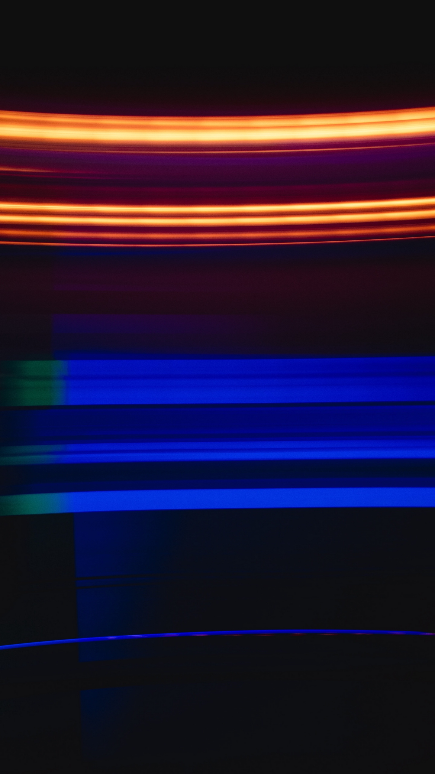 Wallpaper Lines, Glow, Stripes, Dark, Blue, Orange - Dark Blue Orange Background - HD Wallpaper 