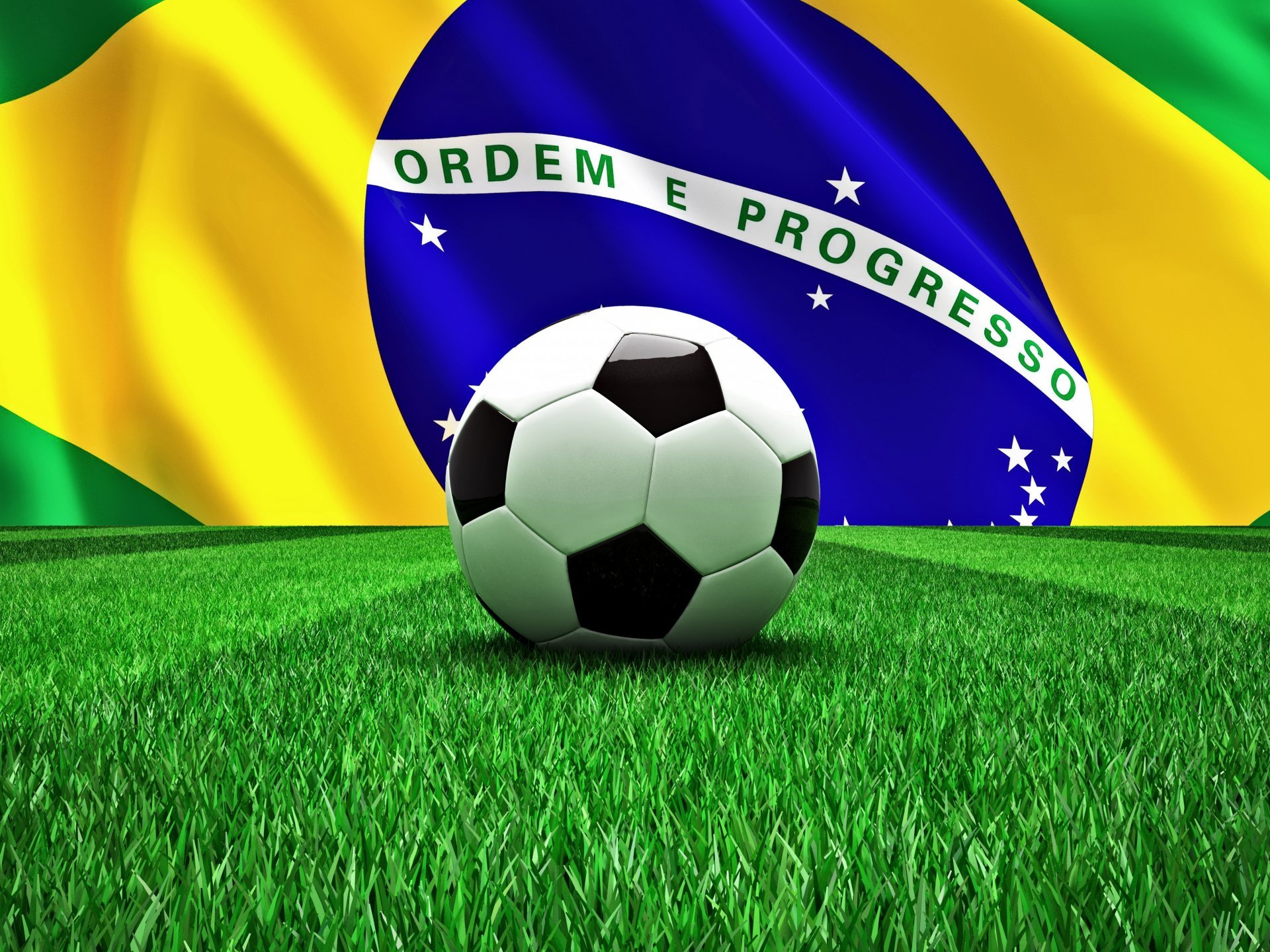 Hd Wallpaper Brazil Flag - HD Wallpaper 