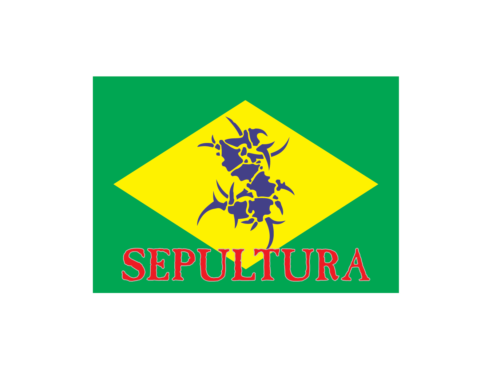 Sepultura Logo Brazil - HD Wallpaper 