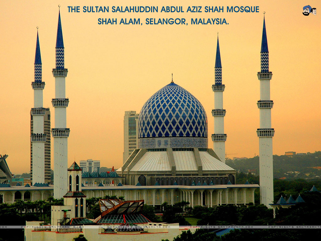 Mosques - Sultan Salahuddin Abdul Aziz Shah Mosque - HD Wallpaper 