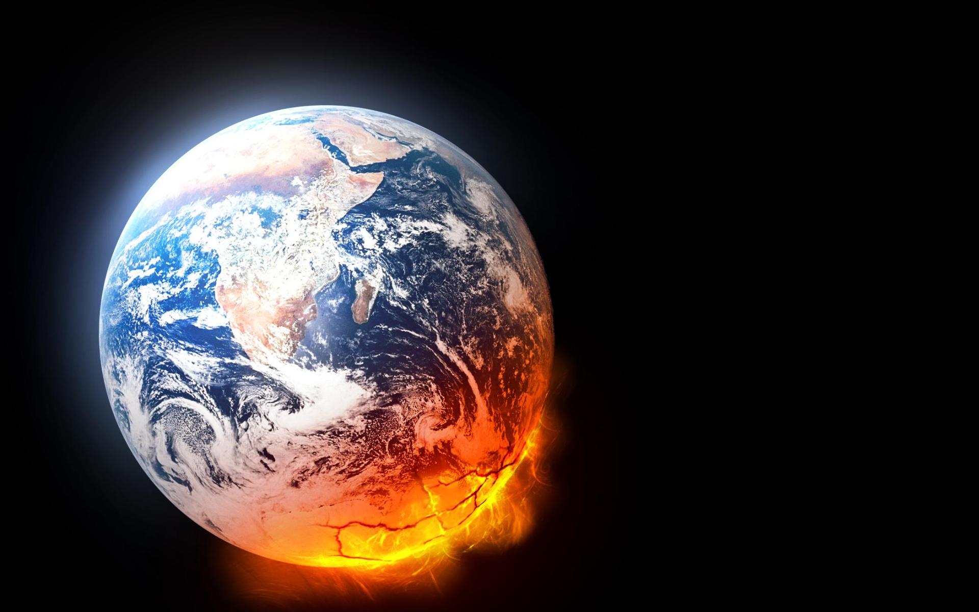 Burning Earth Wallpaper Image - HD Wallpaper 