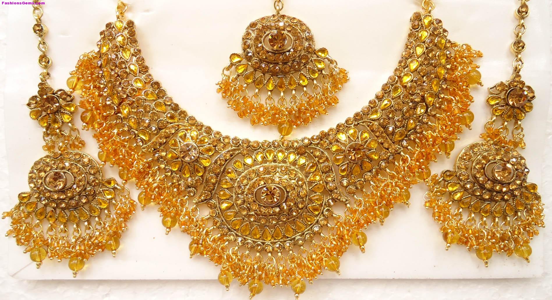 Bridal Jewellery Sets Designs Kundan Gold Pearl - Oman Gold Price -  1896x1032 Wallpaper 