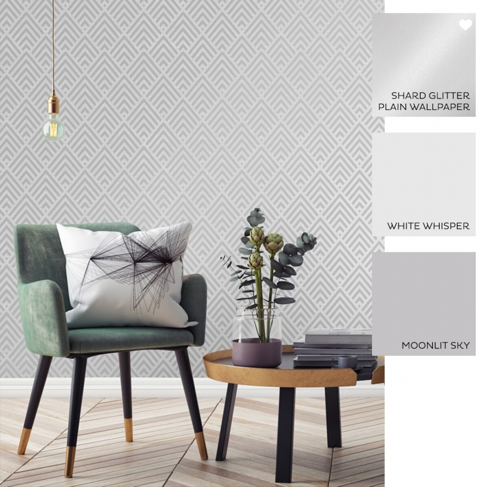 Geometric Wallpaper Living Room - HD Wallpaper 
